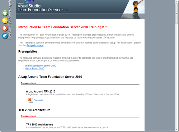 | Introduction to TFS 2010 Training Kit available for downloadAzure ...