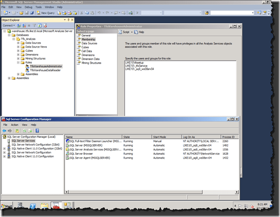 SQL Server Management Studio / SQL Server Configuration Manager