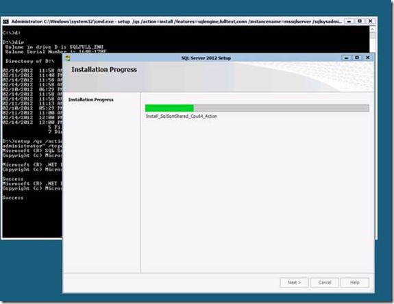 SQL Server 2012 Setup Command Line