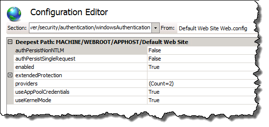IIS Configuration Editor