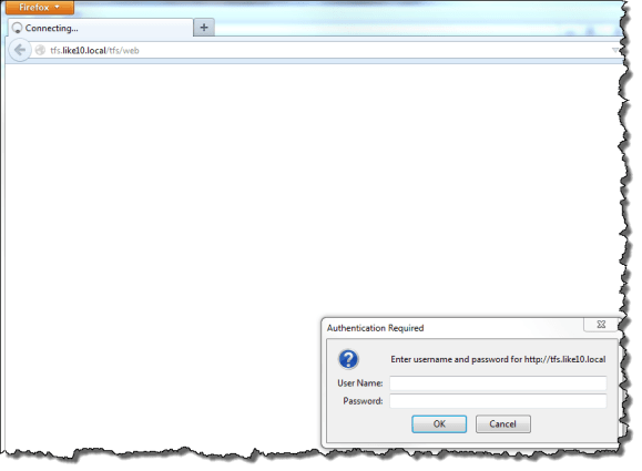 Firefox not configured to pass Windows Credentials automatically