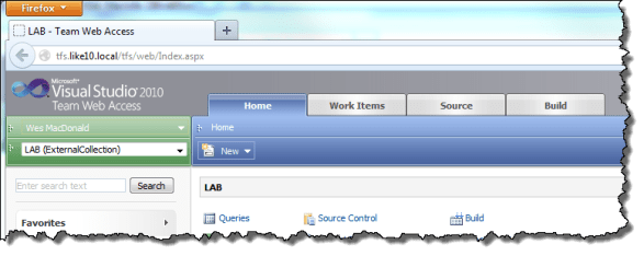 Team Web Access (Firefox 13.x)