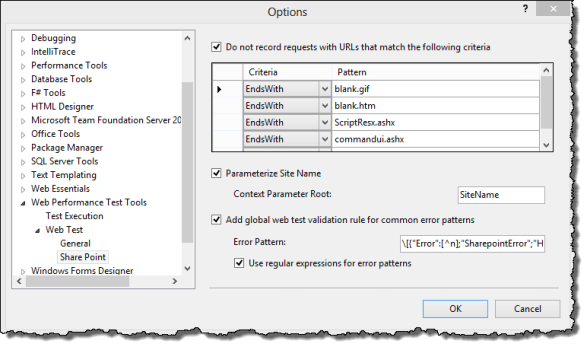 Web Performance Test Tools - Options for SharePoint