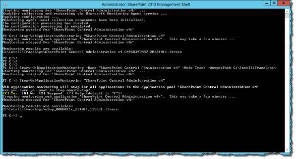 Start-WebApplicationMonitoring