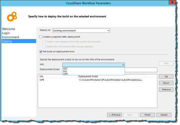 Choose how you want to deploy the build