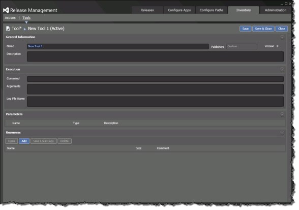 Inventory | Tools | New