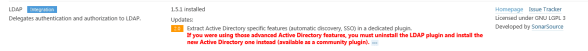 SonarQube-Ldap-plugin-update-available