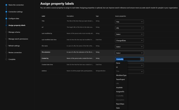 Assign Property Labels